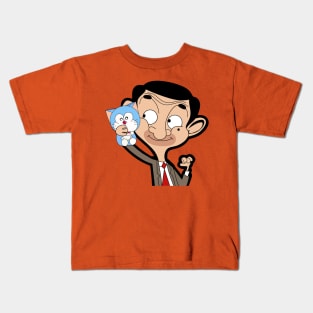 Mr Bean and Doraemon Kids T-Shirt